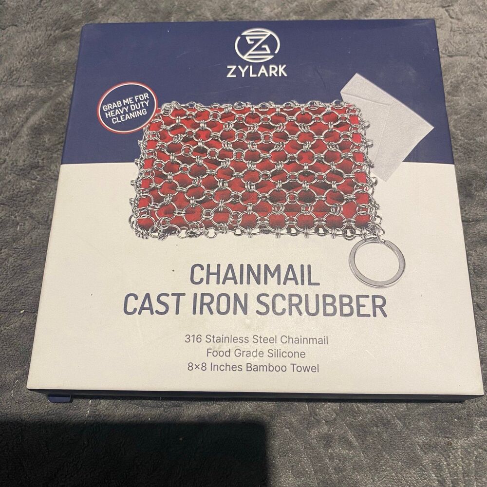 Zylark Chainmail Cast Ion Scrubber